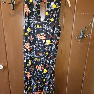 Old Navy Floral Mini Dress - Black with Multicolor